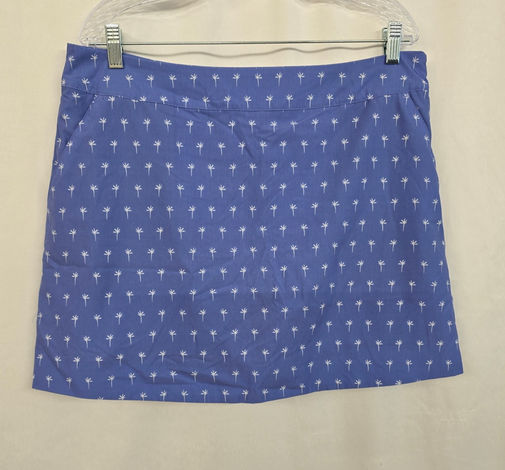 Vineyard Vines Performance Skort Women's L ** Purple White Palm Golf Tennis
